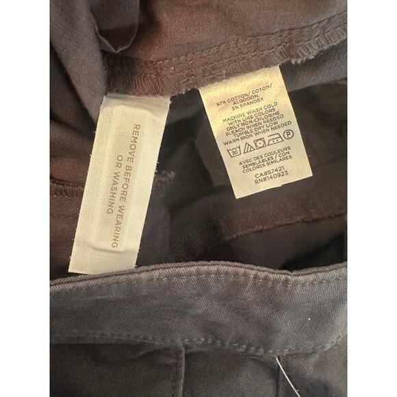 LOFT Petite Chino Pants Women’s Size 4P Navy Blue Stretch Cotton Mid Rise - Picture 5 of 6